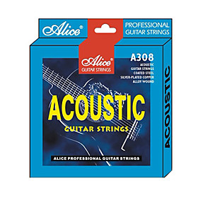 Alice - (A308-SL) Coated Steel Acoustic Guitar Strings (011-052)