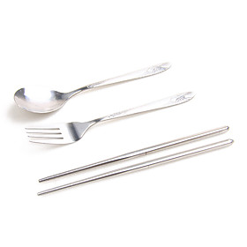 Zippered Canvas Bag Travel Cutlery(3PCS)