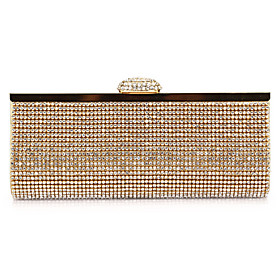 Unique Polyester with Crystals Evening Handbag/Clutches(More Colors)