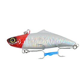 Hard Bait Vibration Plastic Fishing Lure 75mm 19g (Color Random)