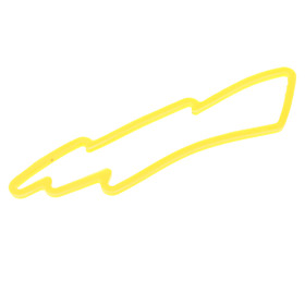 Yellow Lightning Style Rubber Band (10-Pack)