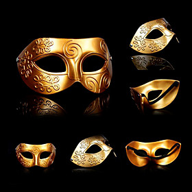 Golden PVC Holiday Half-face Mask
