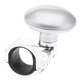 Silver Car Steering Wheel Aid Spinner Knob Handle Grip