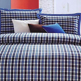 Sofia Plaid Twin / Queen / King 3-Piece Duvet Cover Set