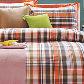 Bern Plaid Twin / Queen / King 3-Piece Duvet Cover Set