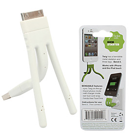 Unique Data Sync and Charge Cable with Stand for iPhone 4,4S