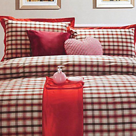 Bratislava Plaid Twin / Queen / King 3-Piece Duvet Cover Set