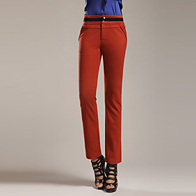 FUNSUNG Women's Business Casual Straight Pants