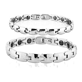 Fashionable Stainless Steel Couple's Bracelet