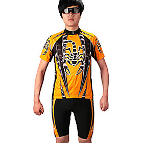 100%Ployester Material Short Sleeve Summer Man Cycling Jersey Suit with Silicone Pad QG022
