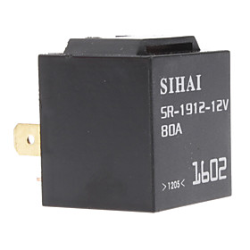 12V 80A 4-Pin Universal SPDT Automotive Flasher/Hazard Relay