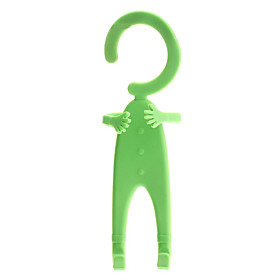 Creative Human Shaped Transformable Rubber Hanging Hook Rack (Random Color)