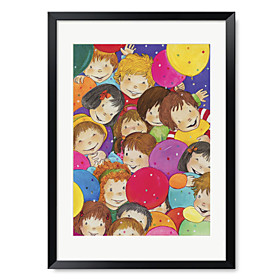 Printed Art Cartoon People Children 1301-0245