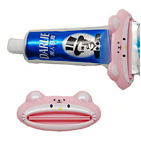 Plastic Made Cat Shaped Toothpaste Presser