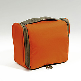 Portable Simple Waterproof Nylon Large Travelling Zipper Bag(Orange)