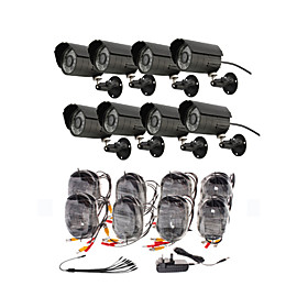 Day/Night Security Camera 8 Pack(8 Waterproof Outdoor Cameras)