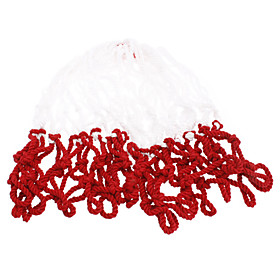 White Red Fabric Durable Basketball Net for Tournament 999(Small Size)