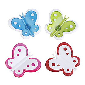 Cartoon Butterfly Shaped Fridge Magnets (4-Pack)
