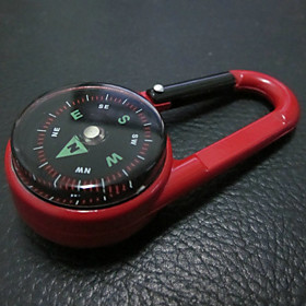 Multifunctional Steel Carabiner with Compass And Thermometer