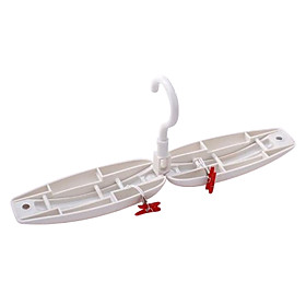 Kirin PP Plastic Foldable Clothes Hanger for Travel (6-Piece/Set)