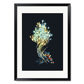 Printed Art Cartoon Electric Tree 1301-0262