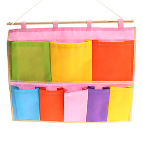 Colorful 8 Holes Hanging Storage Bag