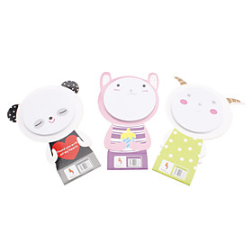 Cartoon Animal Style Mini Mood Note Memo (Random Color)