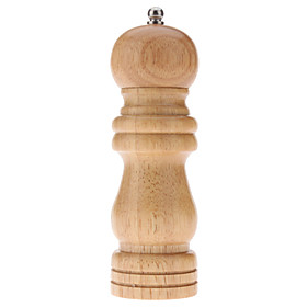 6 Classical Wooden Kirsite Manual Pepper Spice Salt Mill Grinder