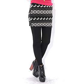 Maiakaweh Women's Deer Print Skirts Legging