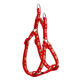 Reindeer and Hippo Pattern Harness and Leash for Dogs (Assorted Color)