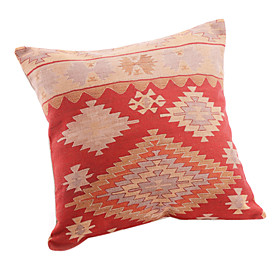Traditional Pattern Cotton/Linen Decorative Pillow Cover