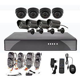 8CH CCTV DVR Kit For Home Security(4 Outdoor And 4 Indoor waterproof camera)
