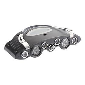 Black ABS Metal 5 2 Strong LED/Rainproof Caplight with 2 CR2032 Batteries