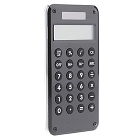 1 x Portable 10 Digit Dual Power Electronic Calculator with LCD Display 446 (Random Colors)