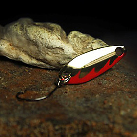 Metal Bait Spoons 60mm/14g Sinking Flame Fishing Lure 5pcs