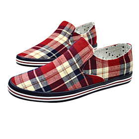 Fashion Chequer Leisure Canvas Men'S Shoes(Assorted Sizes and Colors)