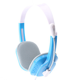 SW-690 High-Performance Blue Wired Stereo Headphone with Mic