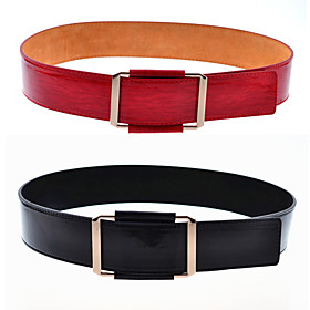 Women's Leather Basic Waist Belt(Fit Waist:95CM)