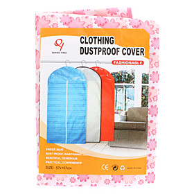 57x107cm Clothing Dustproof Cover Storage Bag (Random Color)