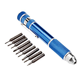 10-in-1 Portable Precision Screwdriver Set (Black Nickel Plated)