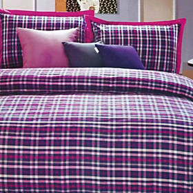 Zurich Plaid Twin / Queen / King 3-Piece Duvet Cover Set