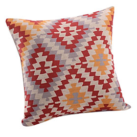 Traditional Pattern Cotton/Linen Decorative Pillow Cover
