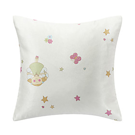 Lovely Cartoon Polyester Decorative Pillow Cover