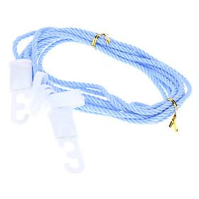 5m Clothesline Clothes Hanging String with 5 Hooks