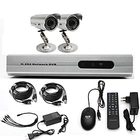 Anko-CCTV System with 2 Outdoor Cameras for Home   Office(For DIY)