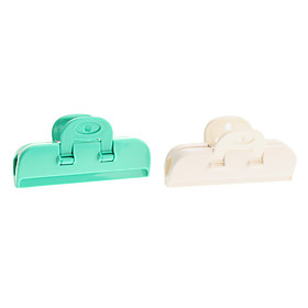 10cm Freshness Retain Bag Box Strong Clip (2-Pack, Random Color)