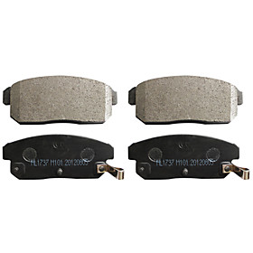 Front Ceramic Brake Pad Set for Acura RSX, Honda Fit, Honda Civic(4 Pieces)