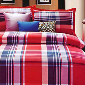 Brussels Plaid Twin / Queen / King 3-Piece Duvet Cover Set