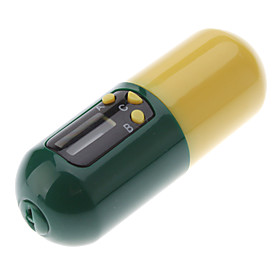 Portable LCD Capsule Style Medicine Reminder Pill Timer