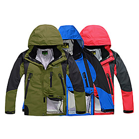 INBIKE Series 3-in-1 100%Polyester Fleece Fabric Long Sleeve Windproof Men Jersey for Hiking/Cycling I0009